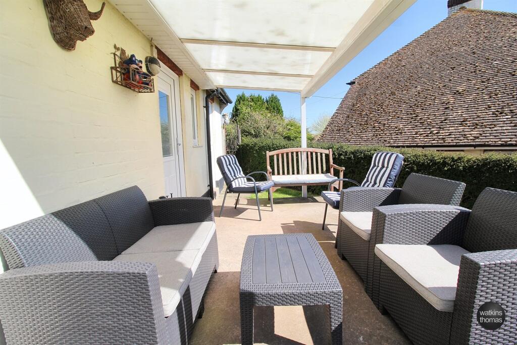 covered garden area
