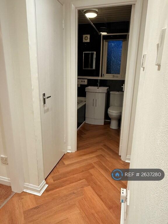 Hallway Into Bathroom