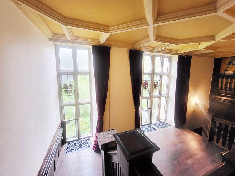 Landing Stained glass windows