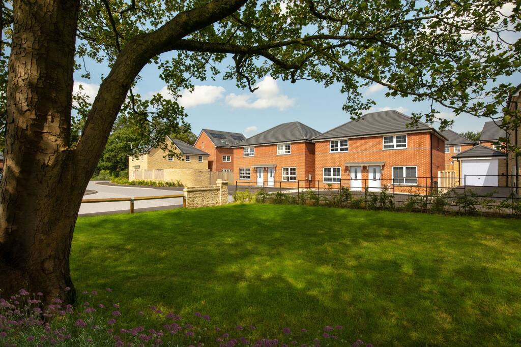 Typical Barratt homes external street scene