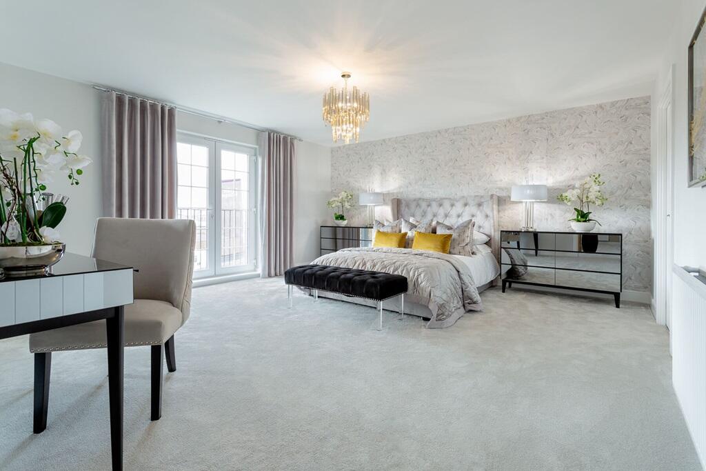 Main bedroom offers plenty of space &amp; enjoys a private dressing room