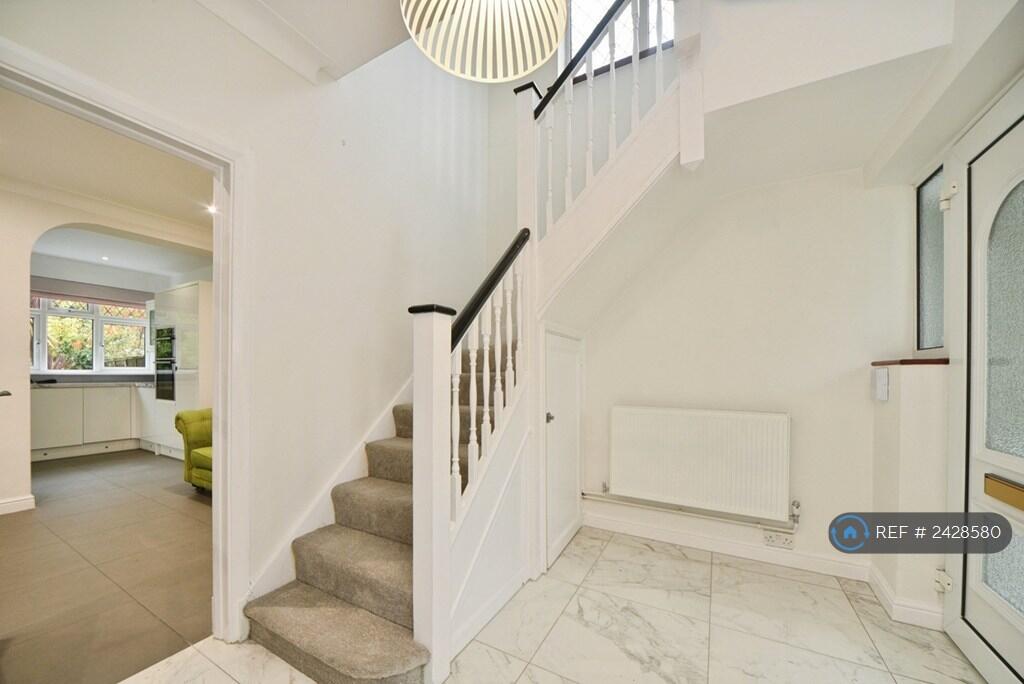 Donwstairs Landing View Into Kitchen
