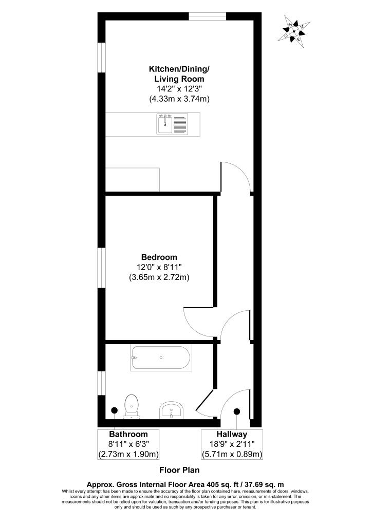 Flat 3, 7 St. Augustines Road, Bedford, Bedfordshire, MK40 2NB