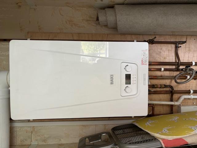 Bedroom 2 cupboard with new combi boiler