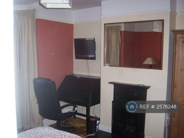 Desk And Original Fireplace