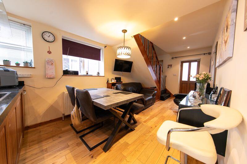 Entrance hallway and dining room