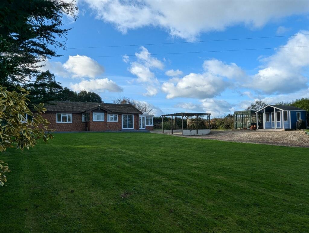 House from rear garden