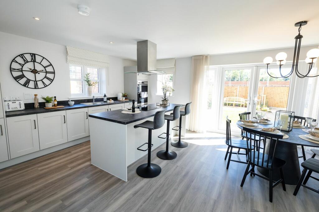 Open plan kitchen family space