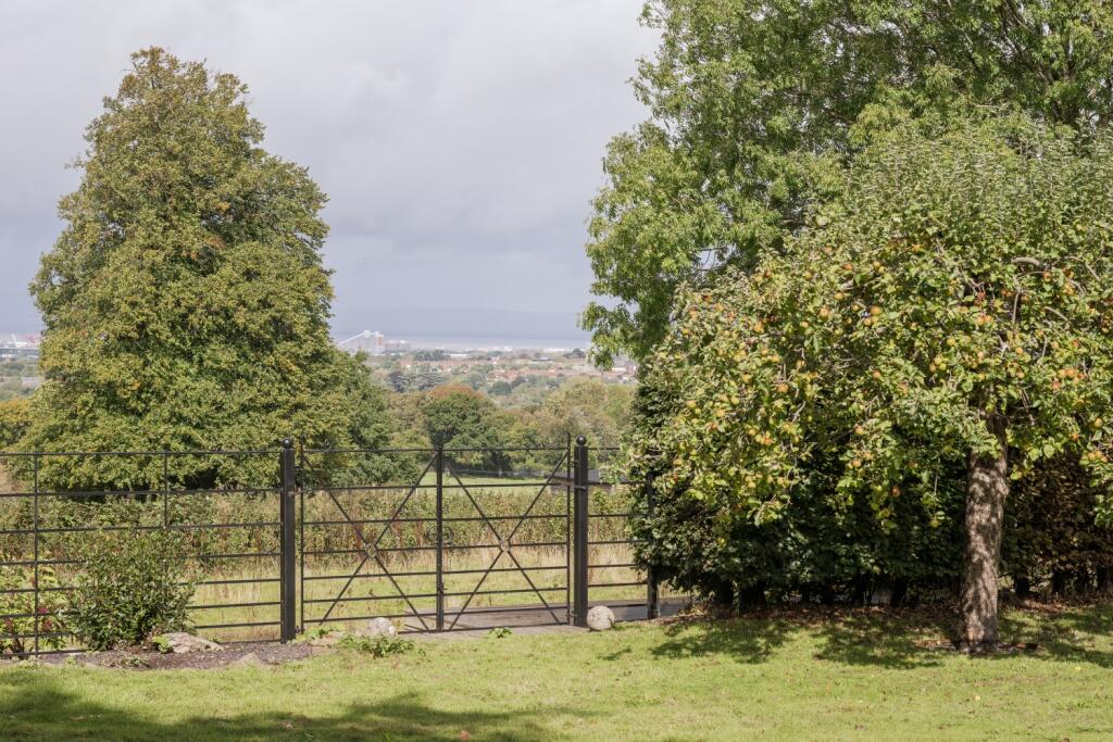 Gated wild flower garden