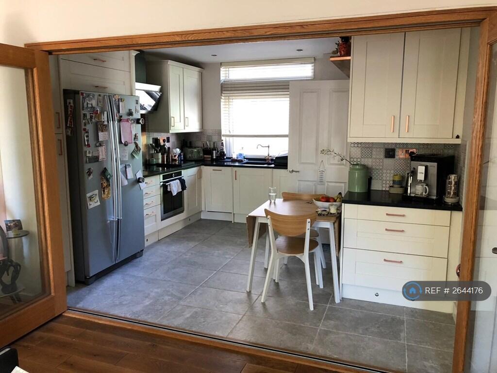 Open Plan Kitchen Living Room With Bifold Doors 