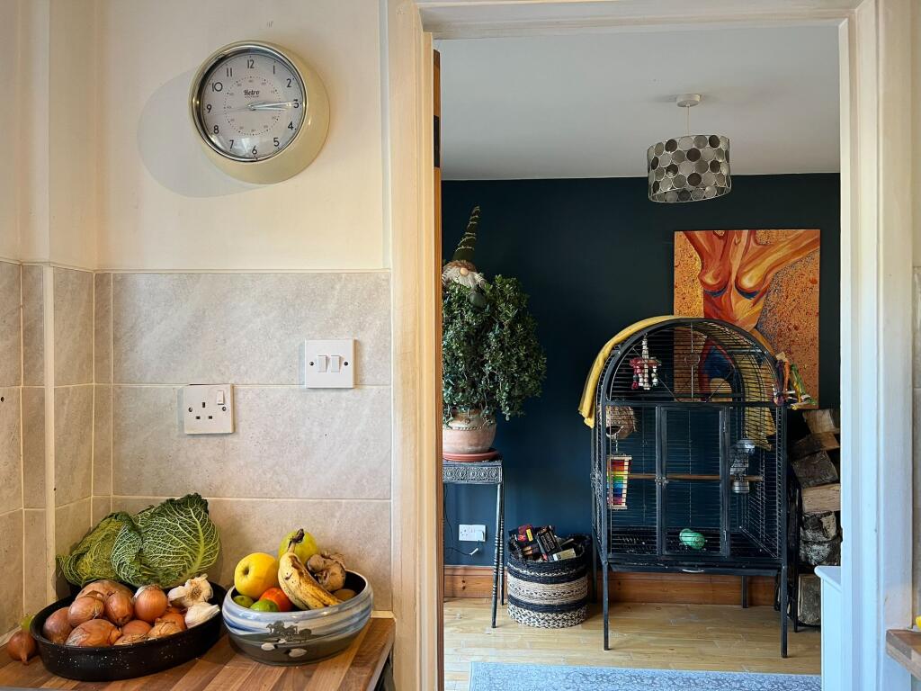 Kitchen leading into Living Room
