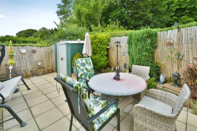 Patio area of the garden