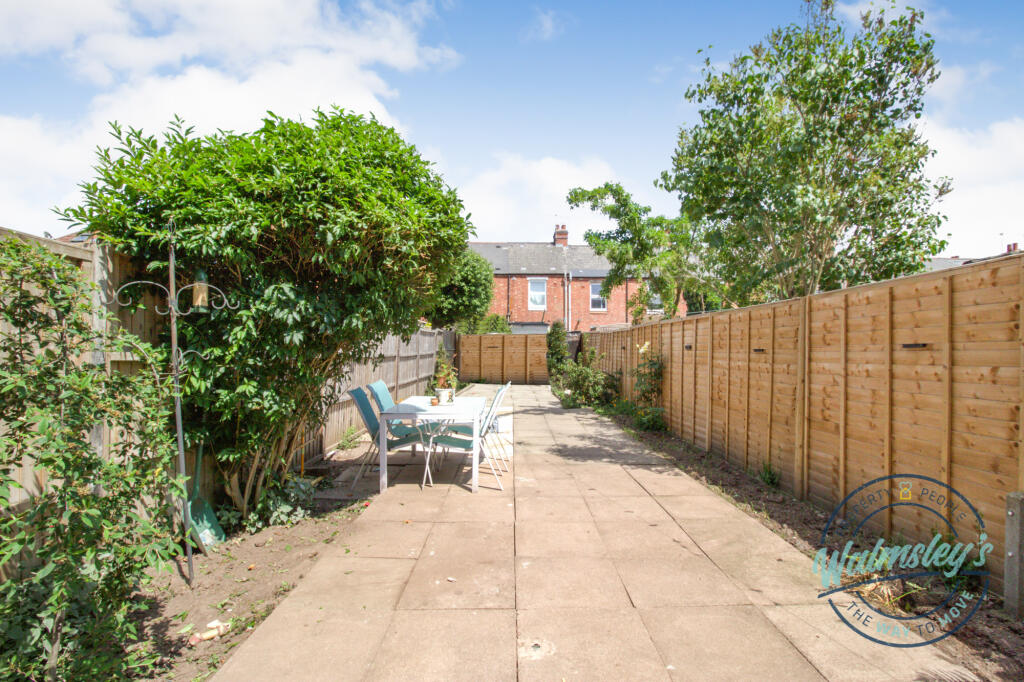 Rear patio gardens