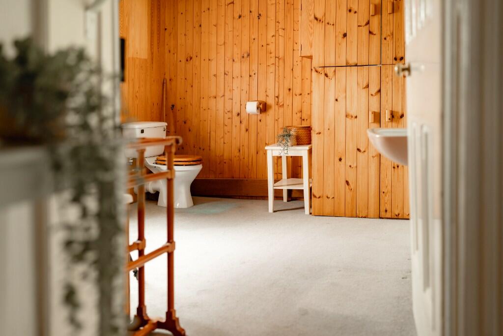 To bathroom