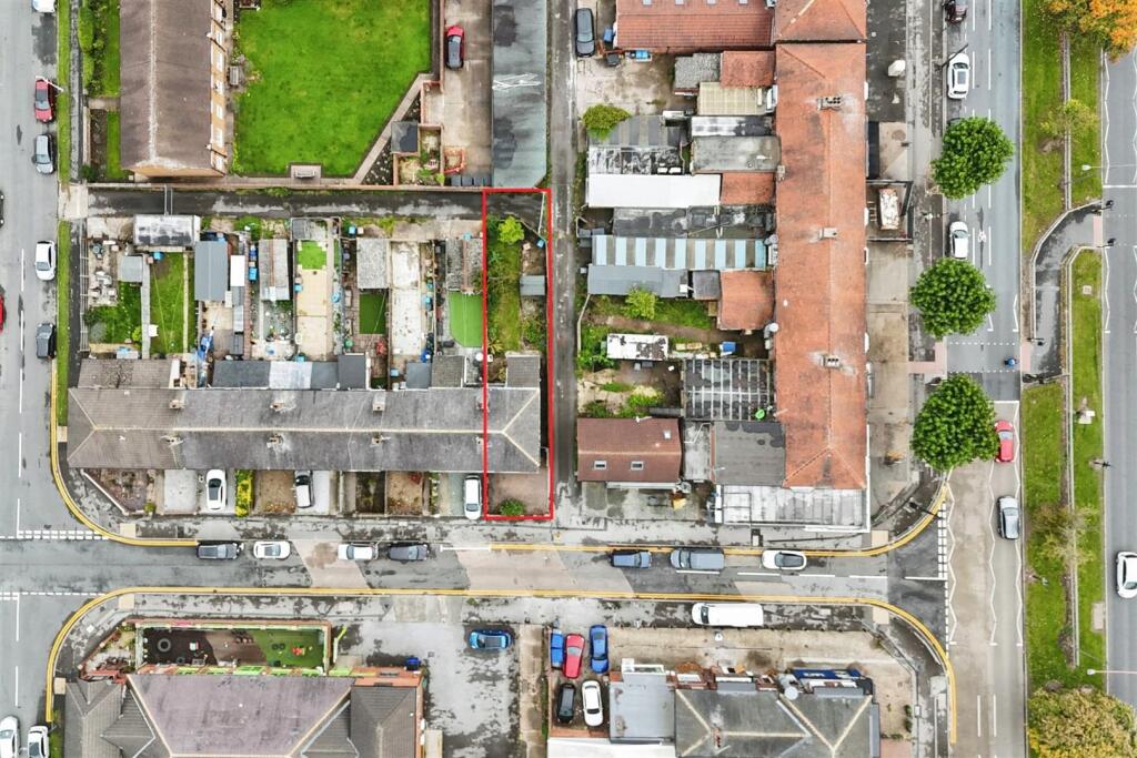 Aerial view of the property