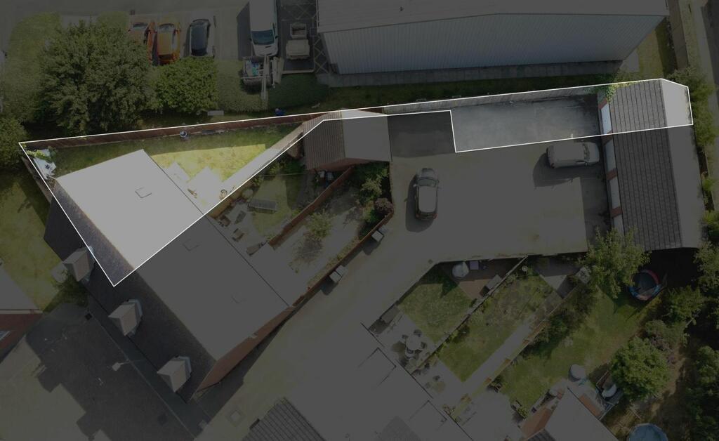 Plan of boundary for property and garage