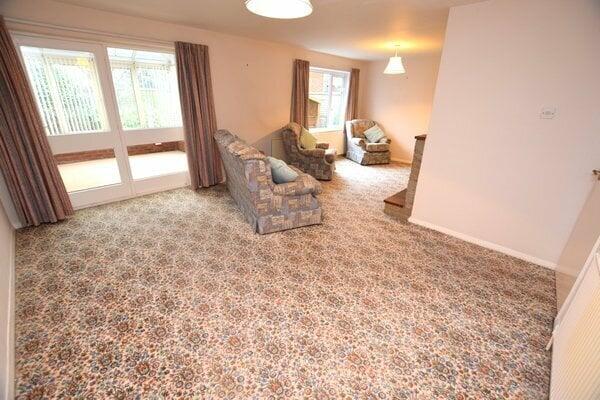 open plan lounge &amp; dining room