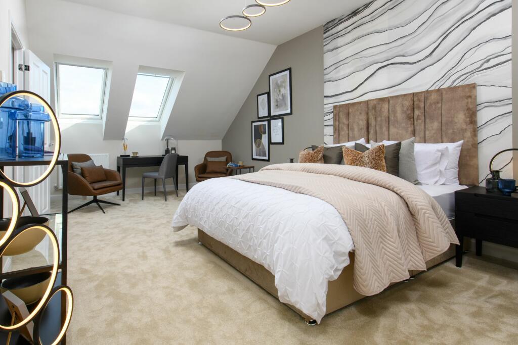 Internal image of the Woodcote 3 storey main bedroom