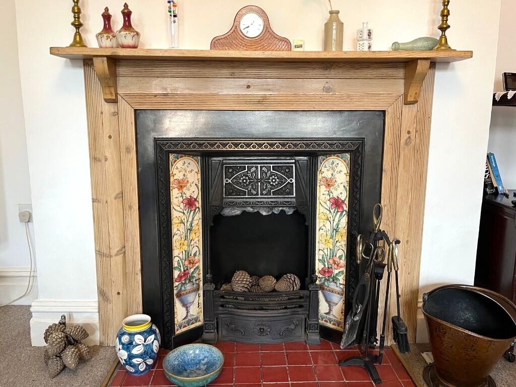 Lounge fireplace