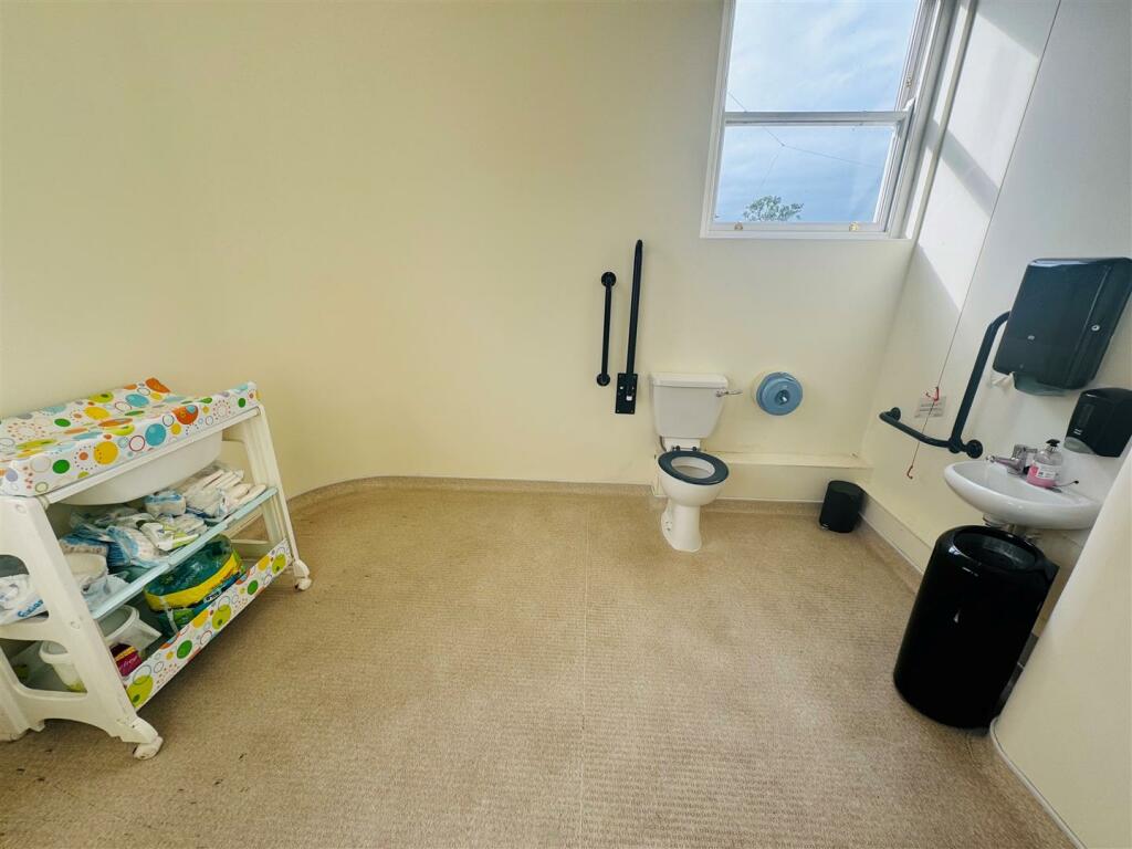 Combined disabled toilet and baby changing room