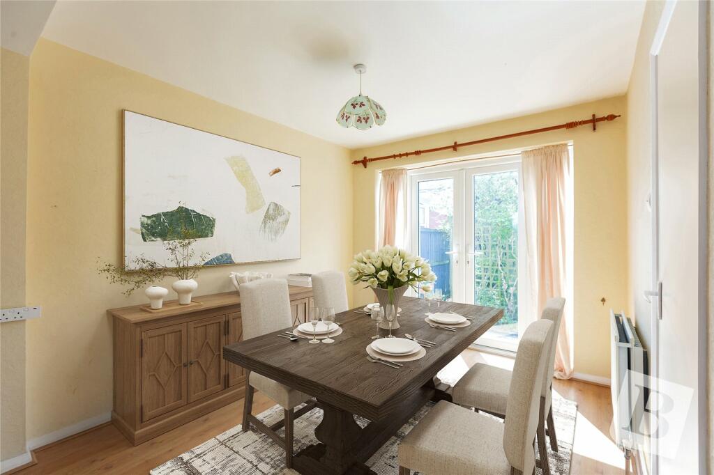 Staged Dining Area