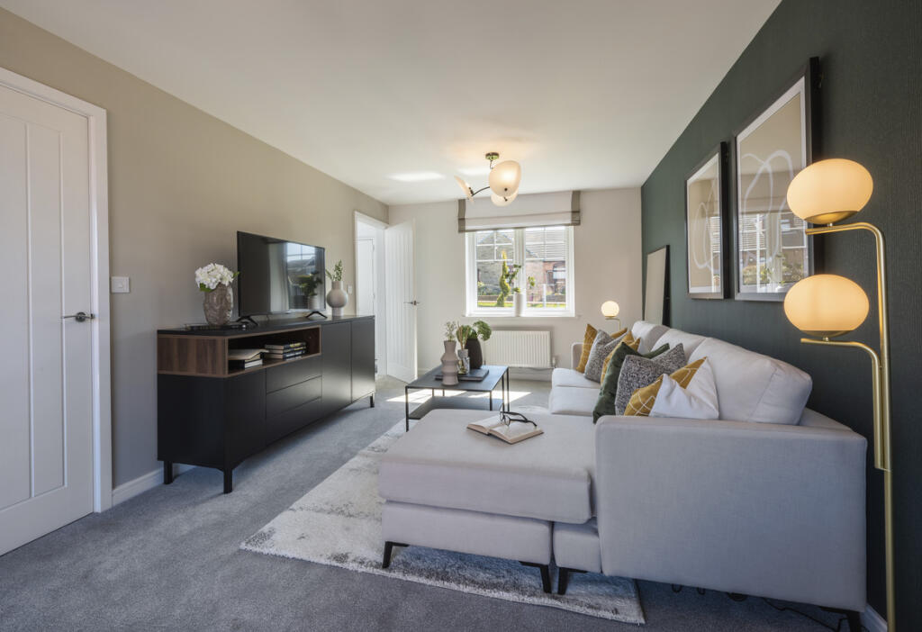 Indicative Living Room, Contemporary Modern Decoration