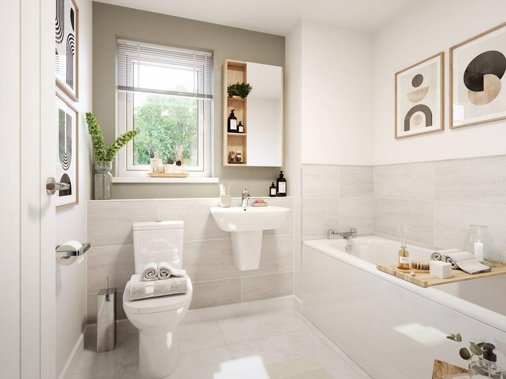 A modern bathroom