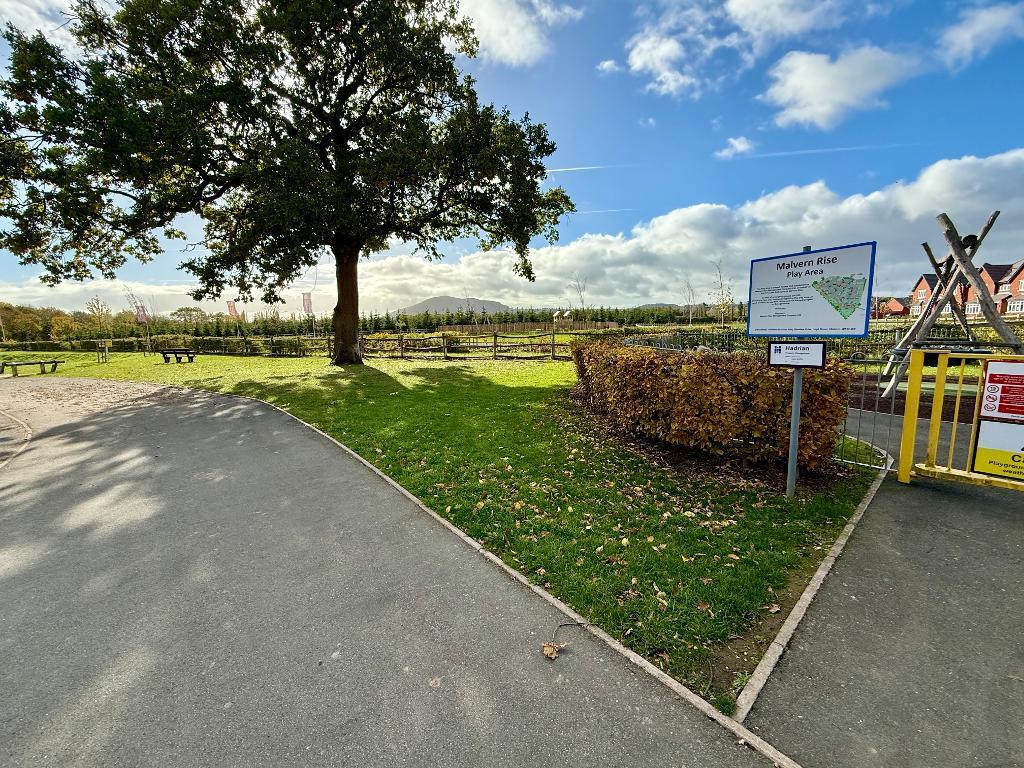 Play park with views of the Malvern's