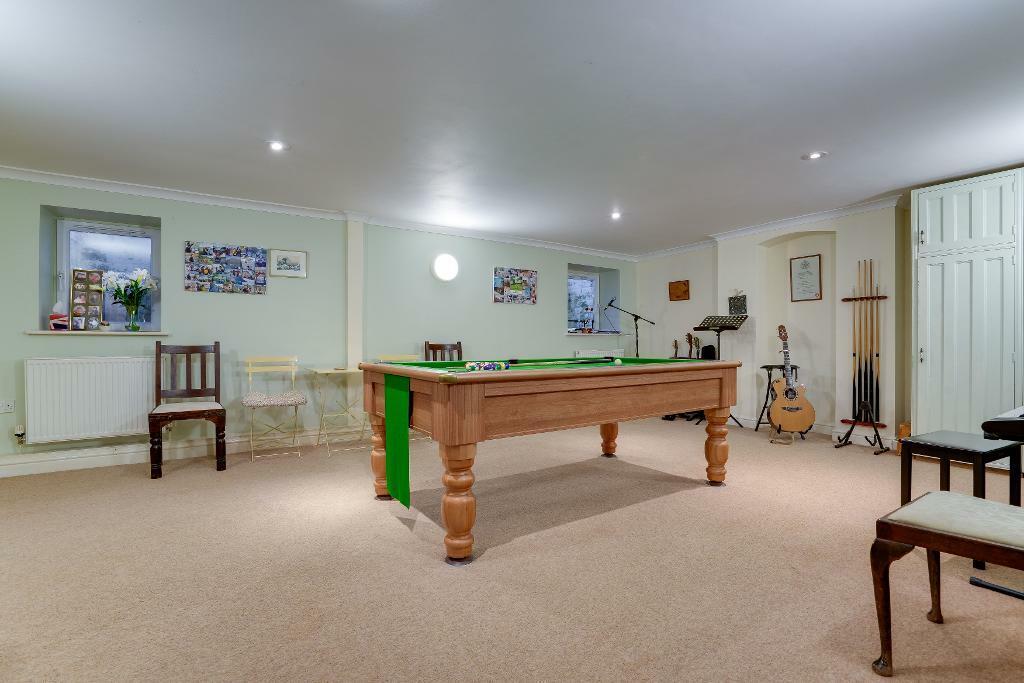 Lower ground games room/music room