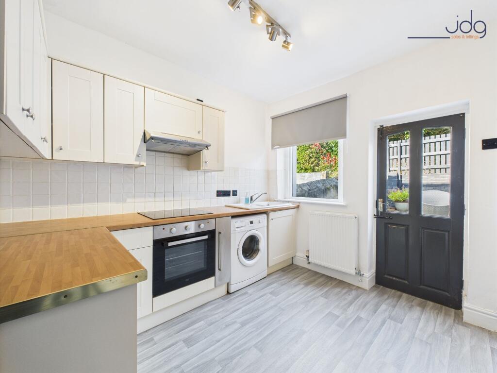 Stylish kitchen with breakfast bar