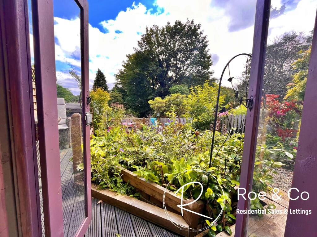 View from garden office