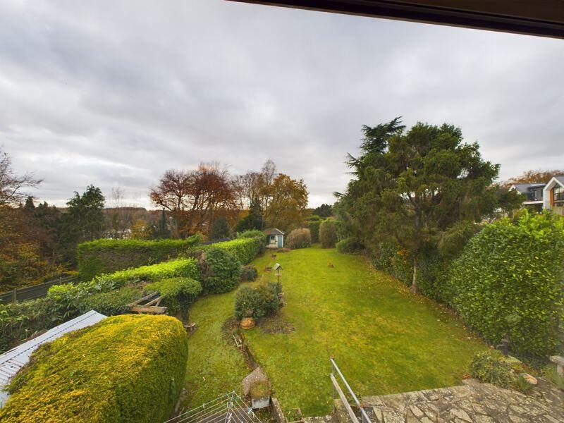 FIRST FLOOR VIEW OF GARDEN