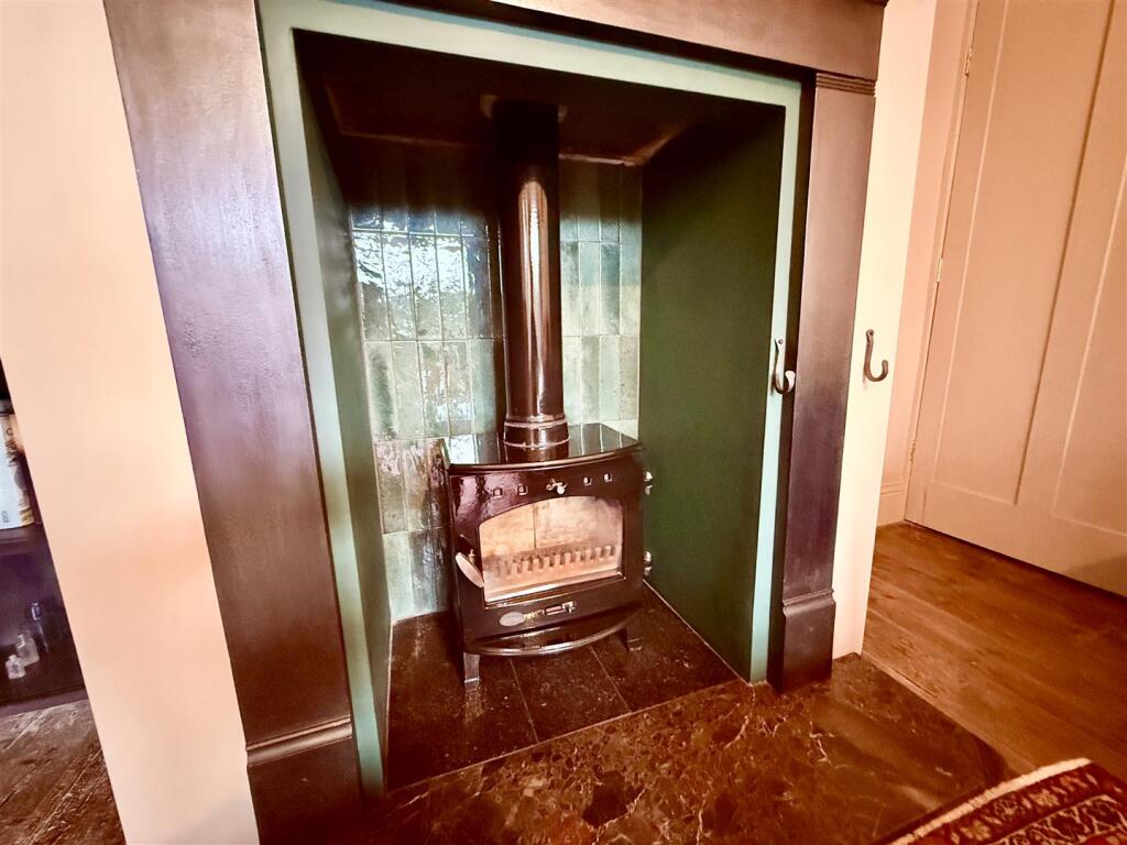 dining room fireplace