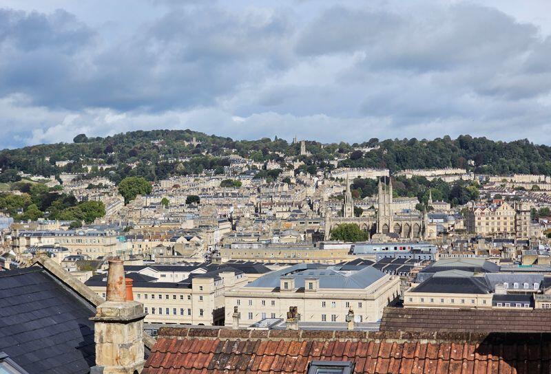 City views  from garden