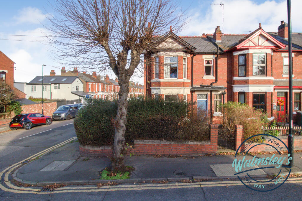 End of terrace wide corner plot