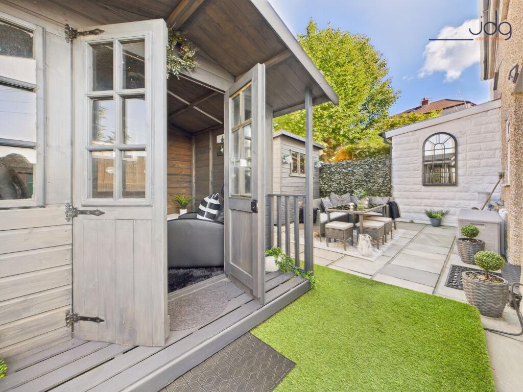 Flagged Garden and Summer House