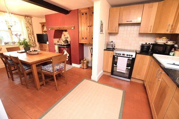 kitchen into the dining room