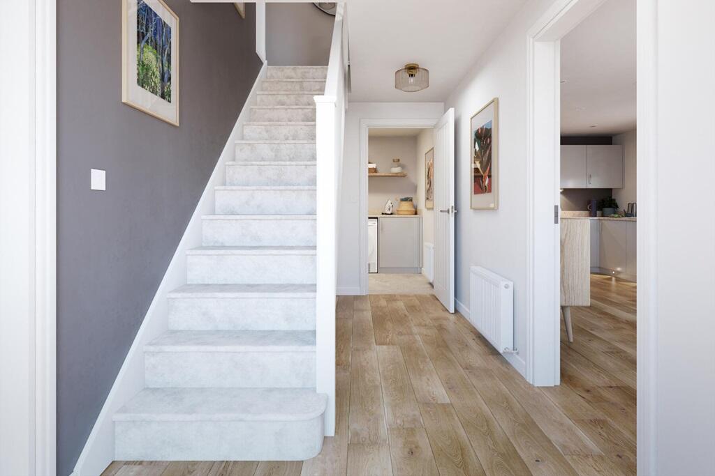 Step into the spacious hallway