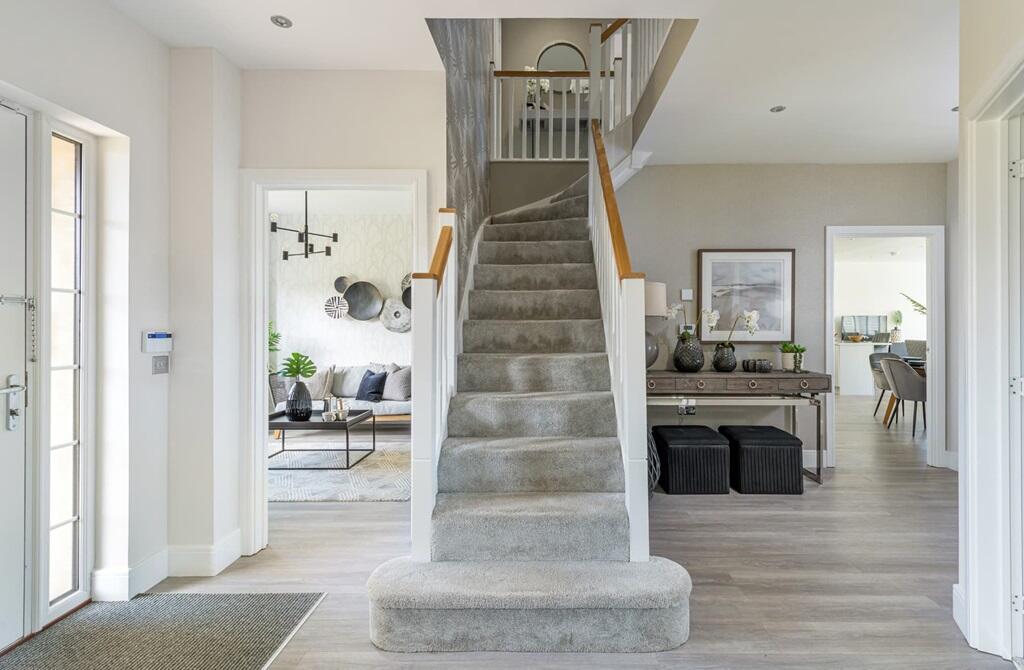 The Buchanan home has a bright hallway