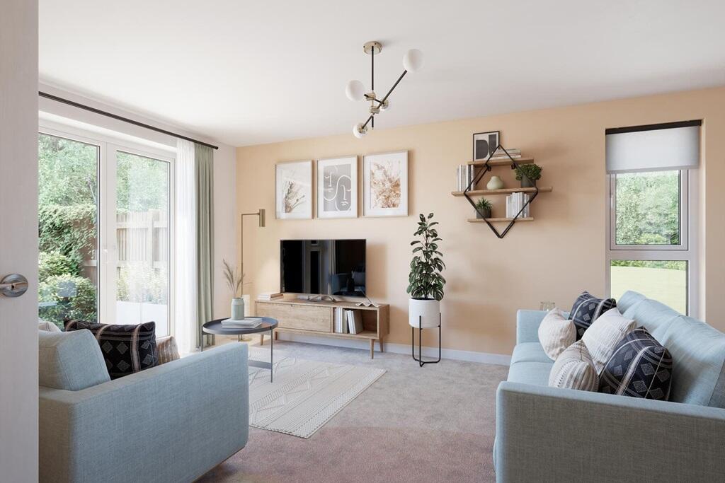 There's space for the whole family to relax in the light &amp; spacious living room