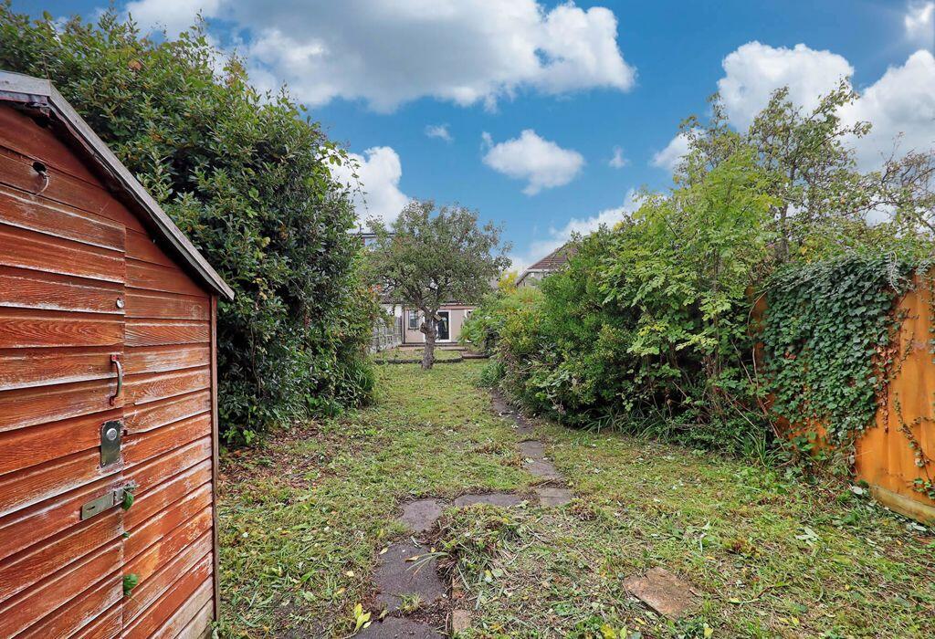 From shed to rear
