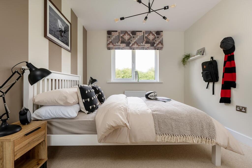 The bright and airy bedrooms offer a place to relax and unwind