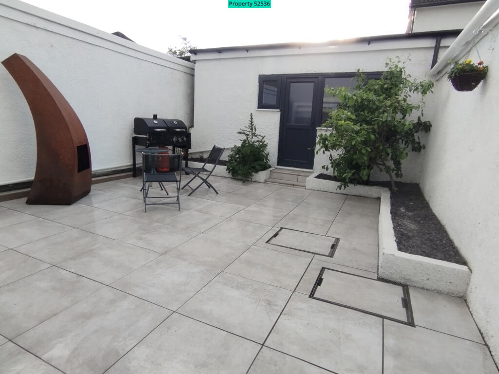 Rear patio