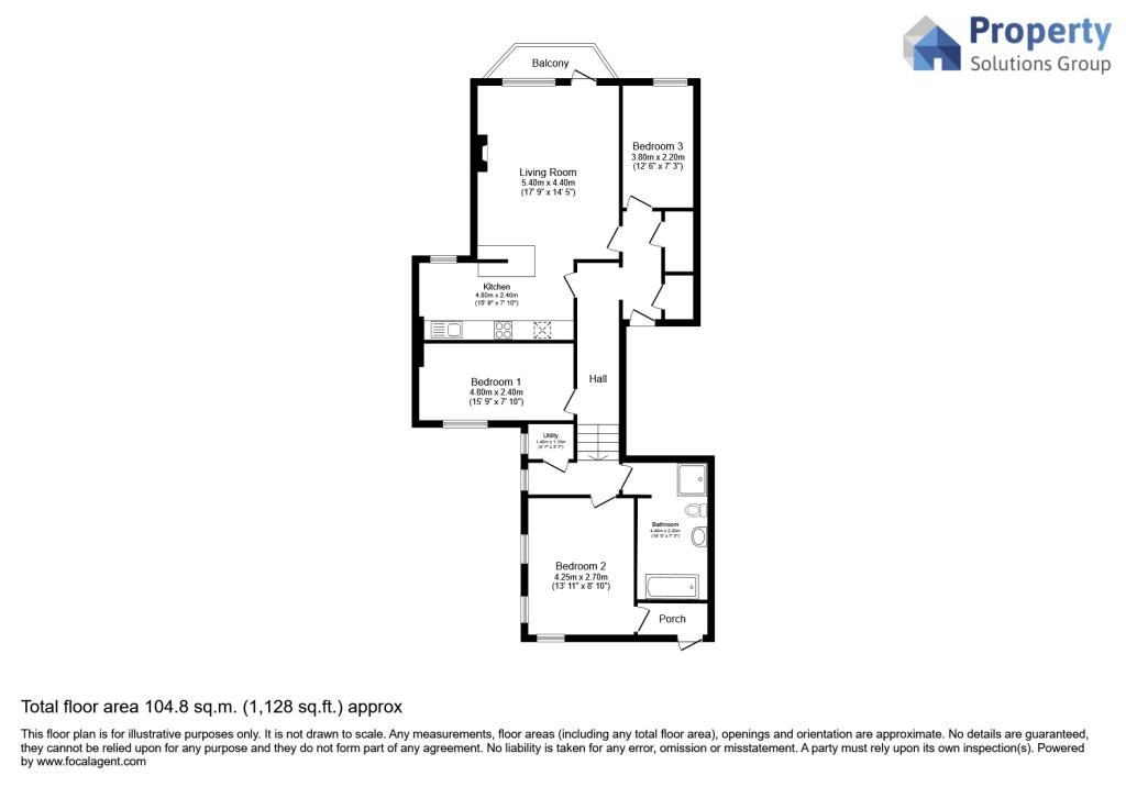 Flat 3, 1 Belvedere Road, Scarborough, YO11 2UU
