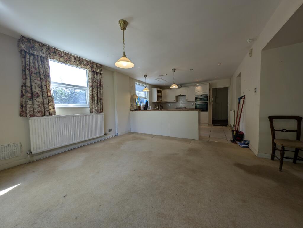 Living room and kitchen