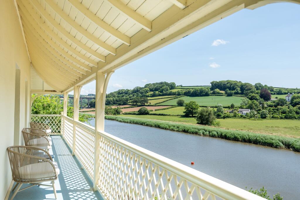 Wraparound Balcony, First Floor, Danescombe Valley House, Calstock. Cornwall