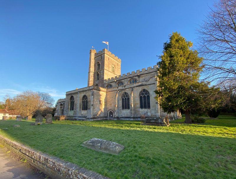 A view of the nearby All Saints Church