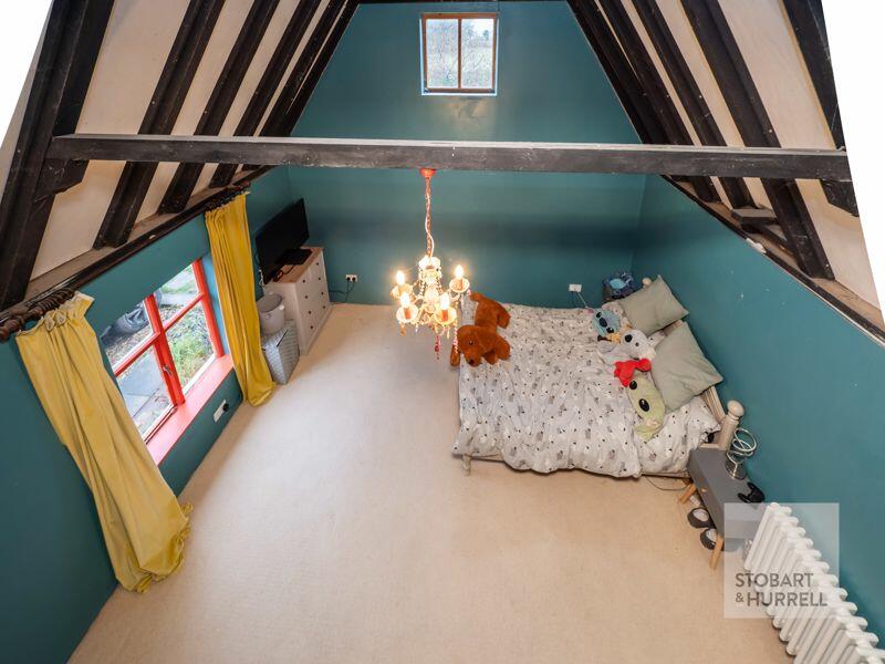 Elevated View Of Bedroom