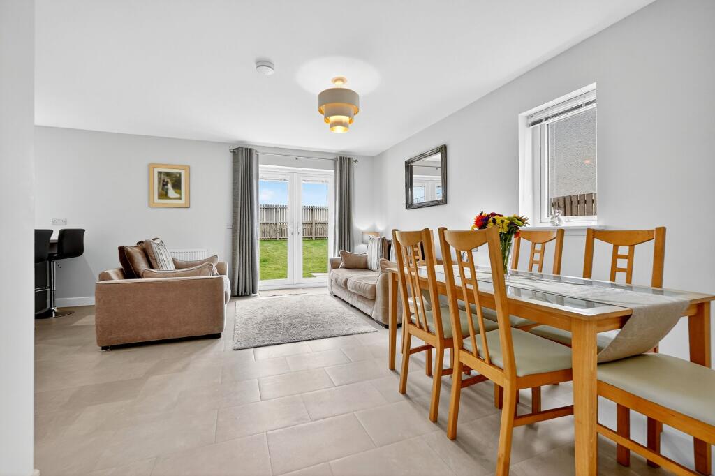 Family Living area and Dining Kitchen