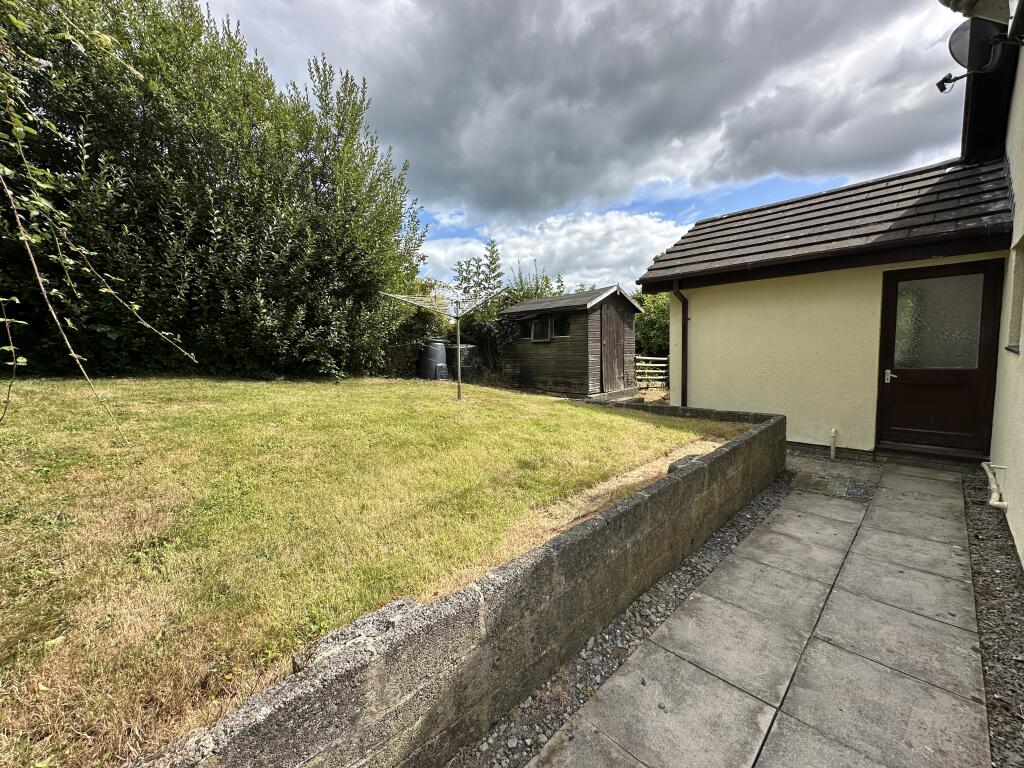 Rear Garden with access to Utility room
